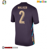 Moške Nogometnih dresov Anglija Kyle Walker #2 Gostujoči EP 2024 Kratki rokavi